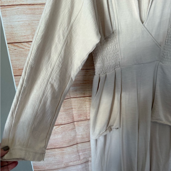 Free People Cream Open-Front Textured Cardigan - Picture 3 of 6